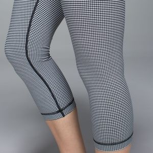 Lululemon Wunder Under Gingham Crop Legging
